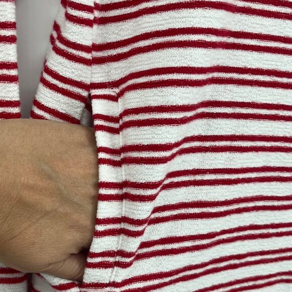 Tommy Hilfiger Terry Funnel Neck Womens Top Sz M Nautical Coastal Preppy Y2K - Picture 4 of 10